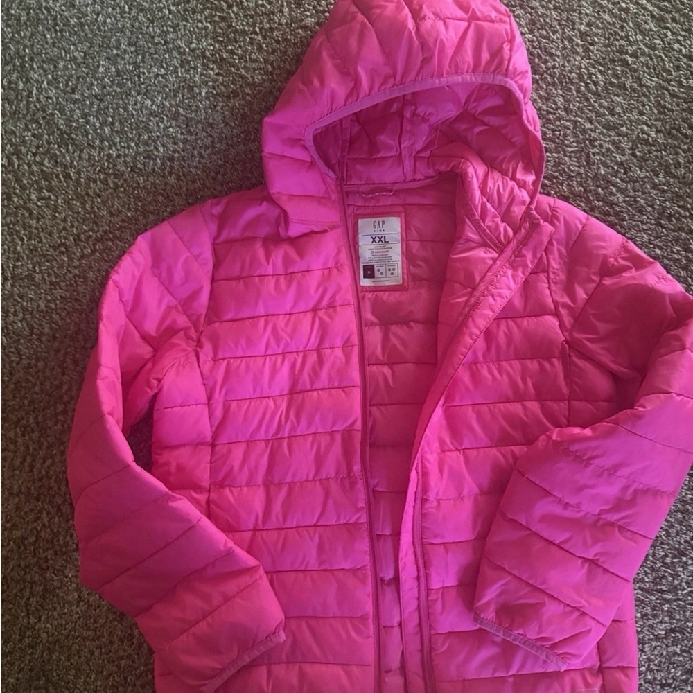 GAP Kids Hot Pink Puffer Coat